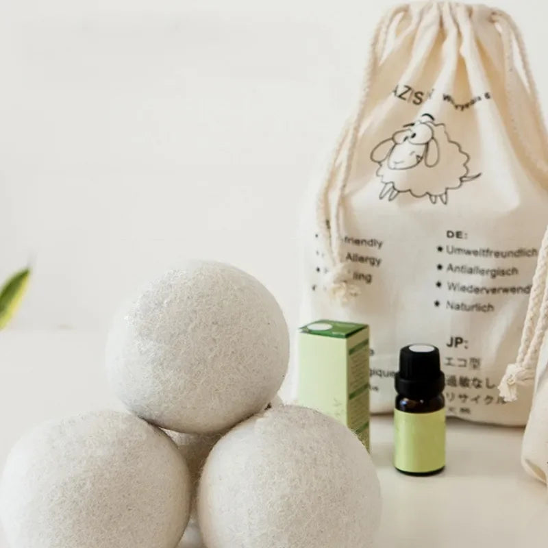 MinouZen™ – Boules de Séchage Naturelles en Laine Écologique